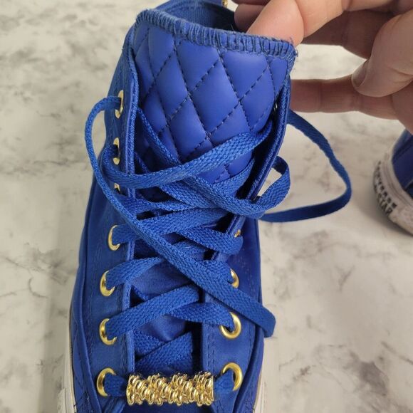 Converse Chuck Taylor All Star High Shine Game Royal Blue Size 6.5 Women/4.5 Men - Picture 8 of 11